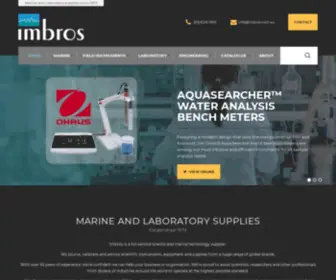 Imbros.com.au(Marine and Laboratory Science Supplies) Screenshot