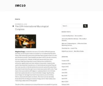 IMC10.com(The 10th International Mycological Congress) Screenshot