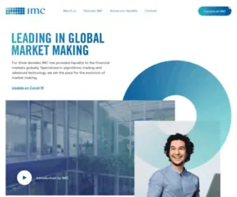 IMC.com(Leading In Global Market Making) Screenshot