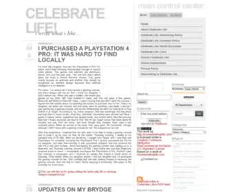 Imcelebratinglife.com(Celebrate Life) Screenshot