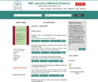 IMCJMS.com(IMC Journal of Medical Science) Screenshot