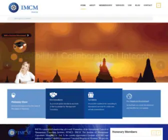 Imcmyanmar.org.mm(Institute of Management Consultant Myanmar) Screenshot
