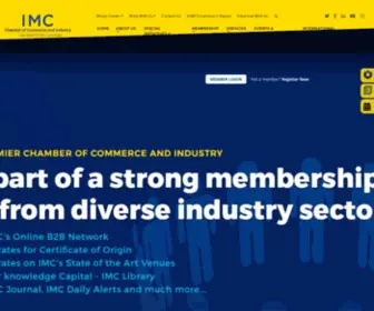 Imcnet.org(IMC Chamber of Commerce and Industry) Screenshot