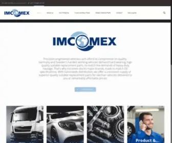 Imcomex.co.za(High quality replacement parts for the automotive aftermarket) Screenshot