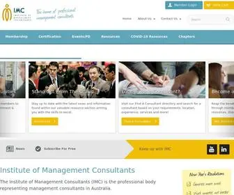 IMC.org.au(The Institute of Management Consultants (IMC)) Screenshot