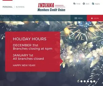 Imcu.com(Indiana Members Credit Union) Screenshot
