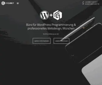 Imcube7.de(WordPress & Responsive Webdesign) Screenshot
