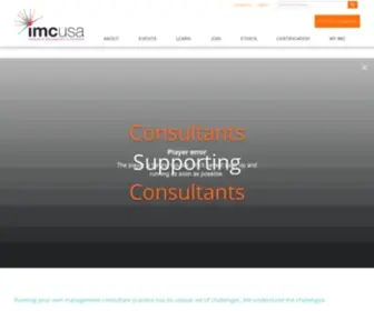 Imcusa.org(Institute of Management Consultants USA) Screenshot