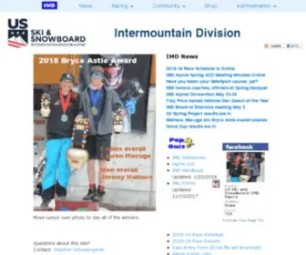 Imdalpine.org(The Intermountain Division of the United States Ski and Snowboard Association) Screenshot