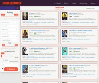 Imdbexplorer.com(Advanced Movie Search) Screenshot