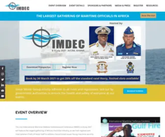 Imdecafrica.com(International Maritime Defense Exhibition & Conference) Screenshot