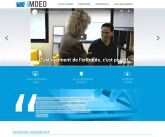 Imdeo.com(Application mobile et web Lyon) Screenshot