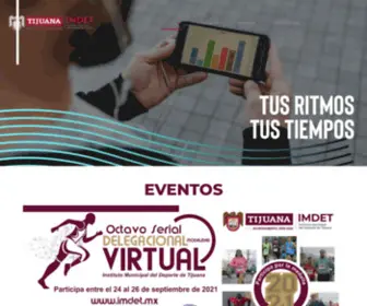 Imdet.mx(Instituto Municipal del Deporte) Screenshot