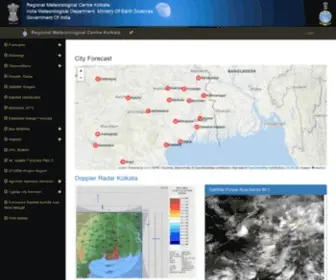 Imdkolkata.gov.in(Regional Meteorological Centre Kolkata) Screenshot