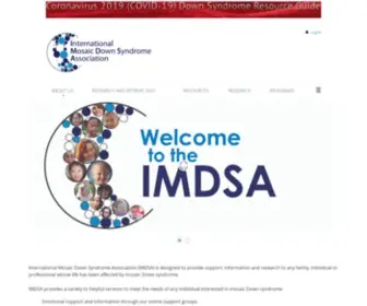 Imdsa.org(International Mosaic Down Syndrome Association) Screenshot