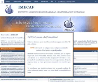 Imecaf.com(Cursos de Contabilidad) Screenshot