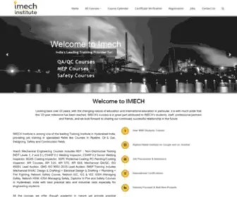 Imechinstitute.com(NDT Training) Screenshot