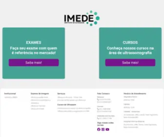 Imede.com.br(Exames de Ultrassom e Cursos) Screenshot