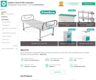 Imedfurn.com(Hospital Trolley and Hospital Bed Manufacturer) Screenshot