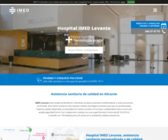 Imedlevante.com(Hospital IMED Levante) Screenshot