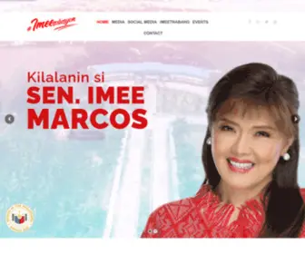 Imeemarcos.ph(Imee R Marcos Official Website) Screenshot