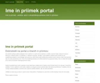 Imeinpriimek.com(Ime in priimek) Screenshot
