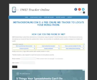 Imeitrackeronline.com(IMEI Tracker Online) Screenshot