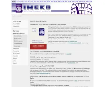 Imeko.org(International Measurement Confederation (IMEKO)) Screenshot