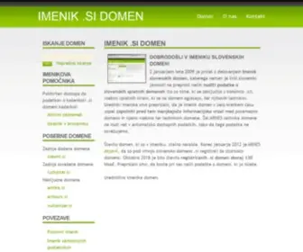 Imenik-Domen.com(Imenik slovenskih domen (.si)) Screenshot