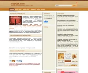 Imenjak.com(Analiza i značenje prezimena i imena u Srbiji) Screenshot