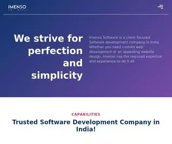 Imensosoftware.com(Imenso Software) Screenshot