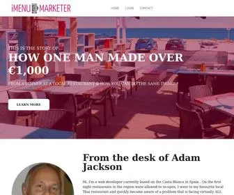 Imenumarketer.com(Intelligent Menus for Restaurants) Screenshot