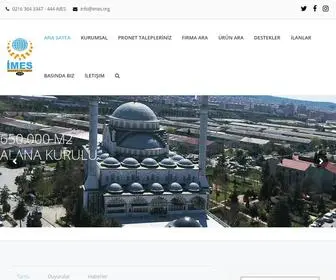 Imes.org(Imes Sanayi Sitesi İşletme Kooperatifi) Screenshot