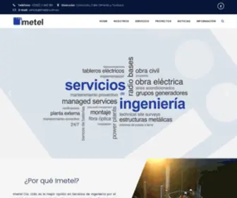 Imetel.com.ec(Servicios de Ingeniería) Screenshot