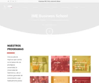 Imeusal.com(IME Business School) Screenshot