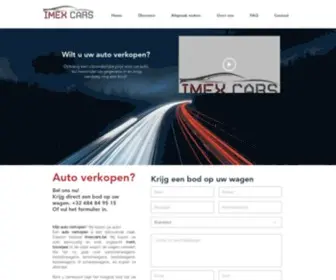 Imexcars.be(Mijn auto verkopen aan auto opkopers) Screenshot