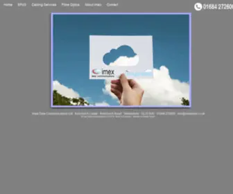 ImexData.co.uk(Imex Data Communications Limited specialise in) Screenshot