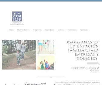 IMF.ec(Instituto Matrimonio y Familia) Screenshot