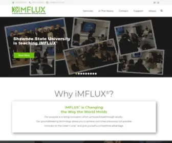 Imflux.com(Innovators transforming the future of plastic injection molding) Screenshot