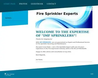 Imfsprinklers.co.uk(Fire Sprinkler Experts) Screenshot