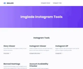 Imglade.com(Instagram Tools) Screenshot