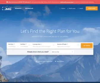 Imglobal.com(International Health & Travel Medical Insurance) Screenshot