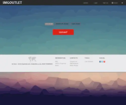 Imgoutlet.com(Earn money by sharing images) Screenshot