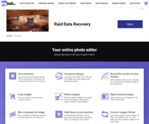 Imgtools.co(Online photo editor) Screenshot