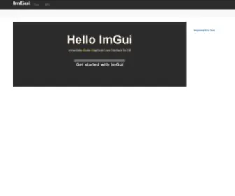 Imgui.net(ImGui Doc) Screenshot