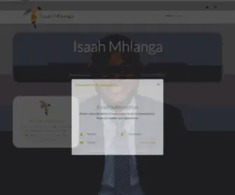 Imhlanga.com(Isaah Mhlanga) Screenshot