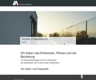 Imhof-Architektur.ch(Imhof Architektur) Screenshot