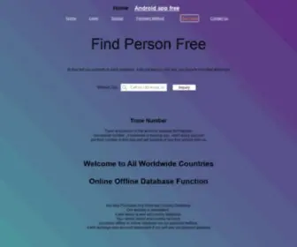 Imhook.net(Home Person Information) Screenshot