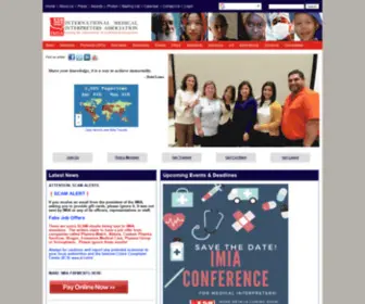 Imiaweb.org(International Medical Interpreters Association) Screenshot