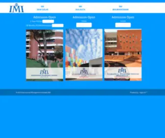 Imi.edu(International Management Institute) Screenshot